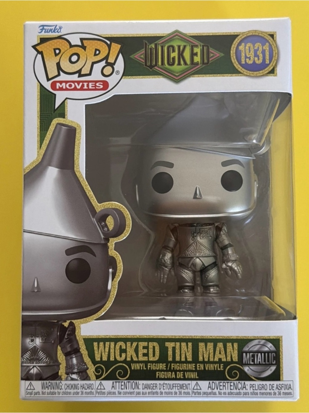 Funko Pop! Vinyl: Wicked - Wicked Tin Man (Metallic) - #1931 With Protector
